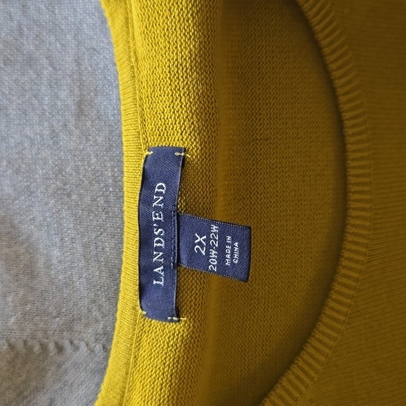 (multi color) 2x short sleeve sweaters, Land's End - Picture 3 of 4